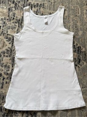 Hanro of Switzerland ribbed cotton tank top medium